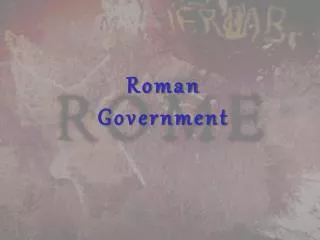 Roman Government