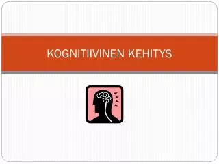 kognitiivinen kehitys