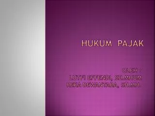 hukum pajak