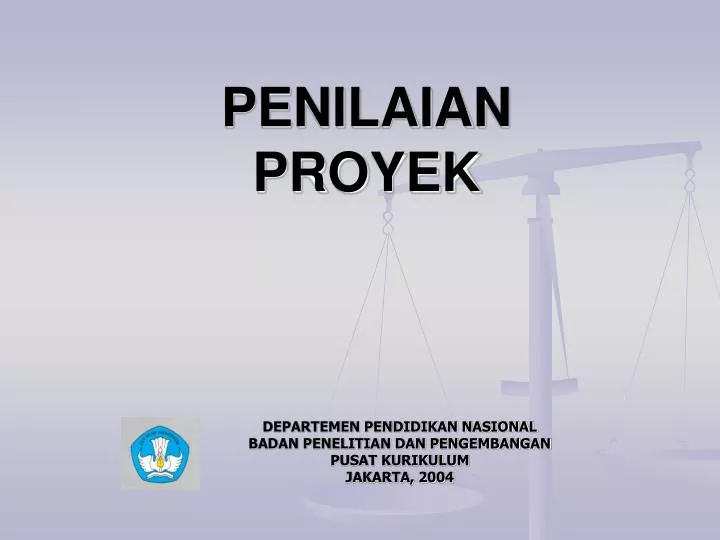 penilaian proyek