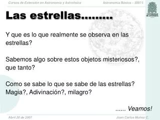 las estrellas