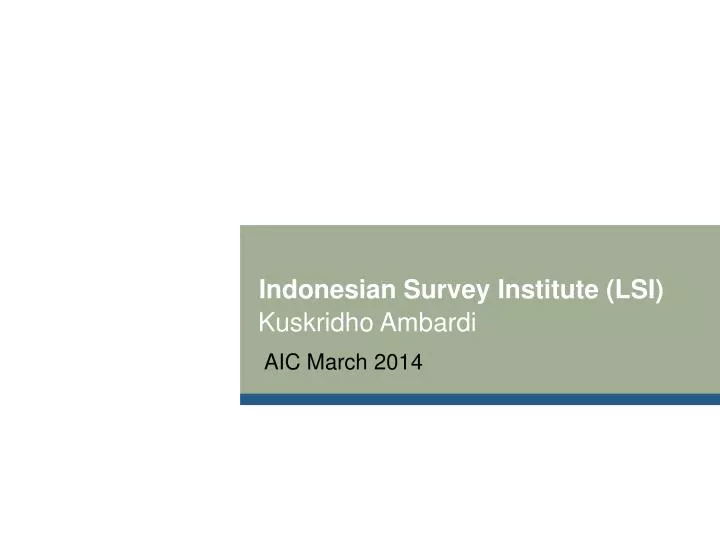 indonesian survey institute lsi