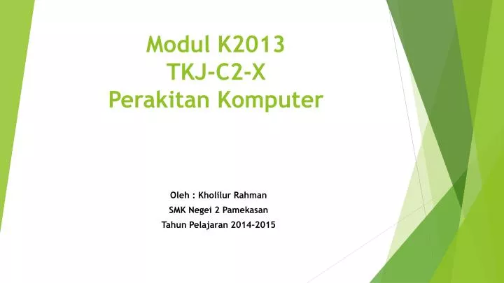modul k2013 tkj c 2 x perakitan komputer