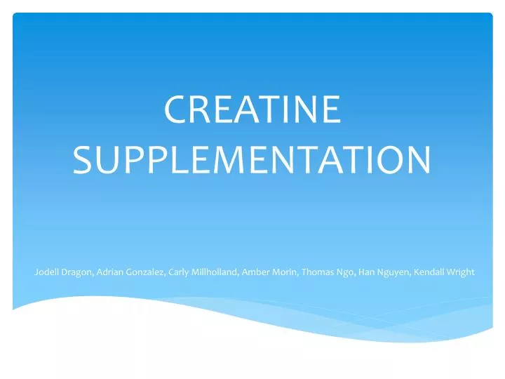 creatine supplementation