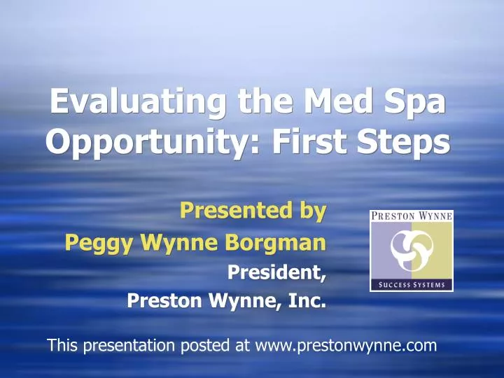 evaluating the med spa opportunity first steps