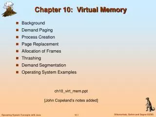 chapter 10 virtual memory