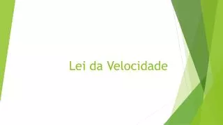 lei da velocidade