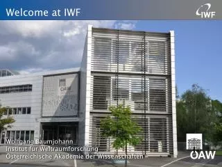 Welcome at IWF