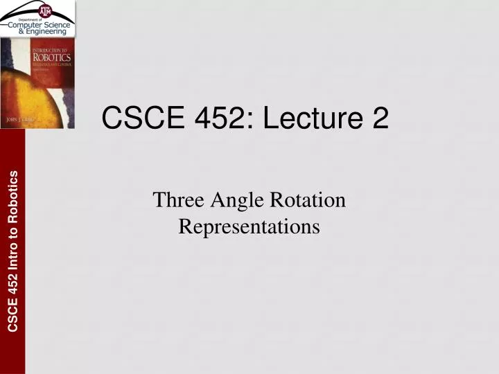csce 452 lecture 2