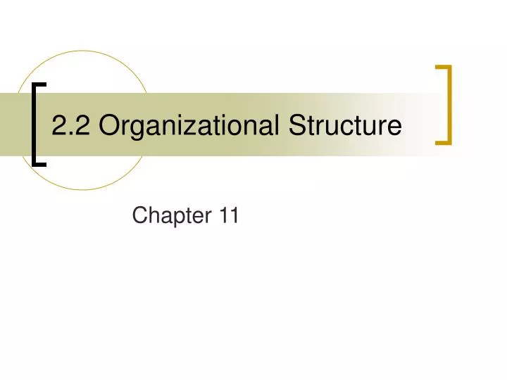 2 2 organizational structure