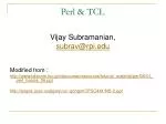 Perl &amp; TCL - slide 1