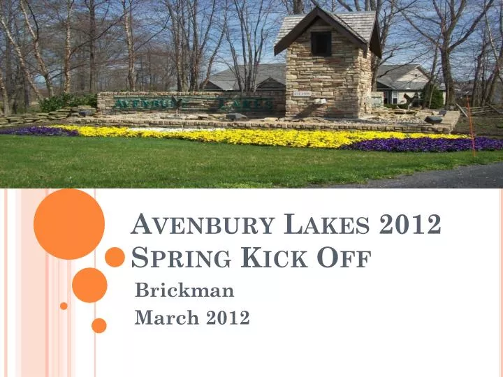 avenbury lakes 2012 spring kick off