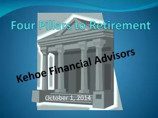 Four Pillars to Retirement