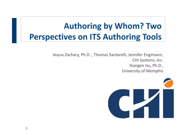authoring by whom two perspectives on its authoring tools