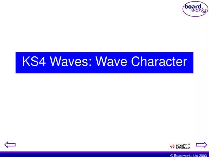 ks4 waves wave character