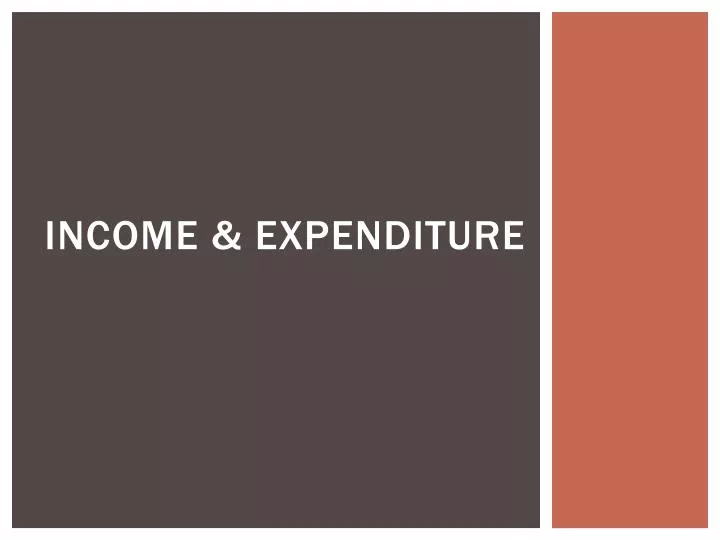 income expenditure