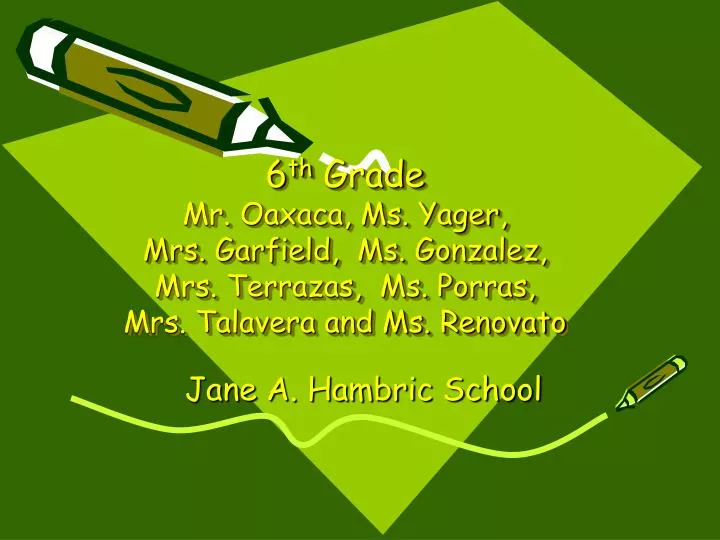 jane a hambric school