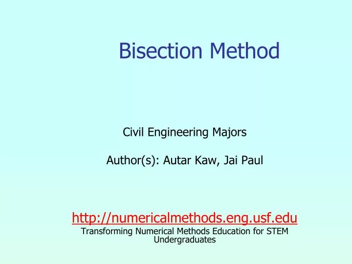 bisection method