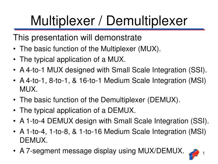 multiplexer demultiplexer