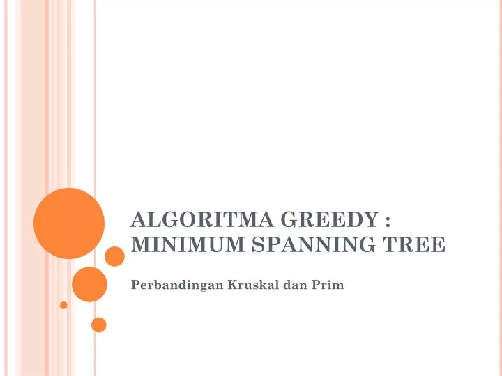 algoritma greedy minimum spanning tree