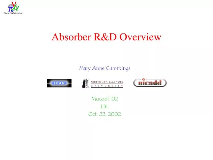 absorber r d overview