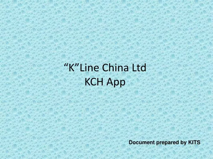 k line china ltd kch app