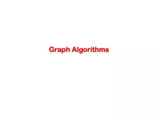 Graph Algorithms