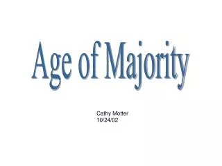 Age of Majority