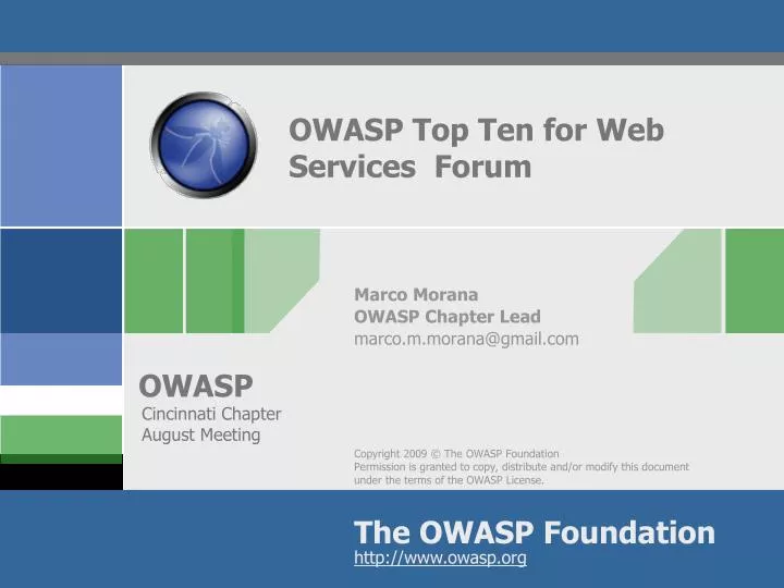 owasp top ten for web services forum