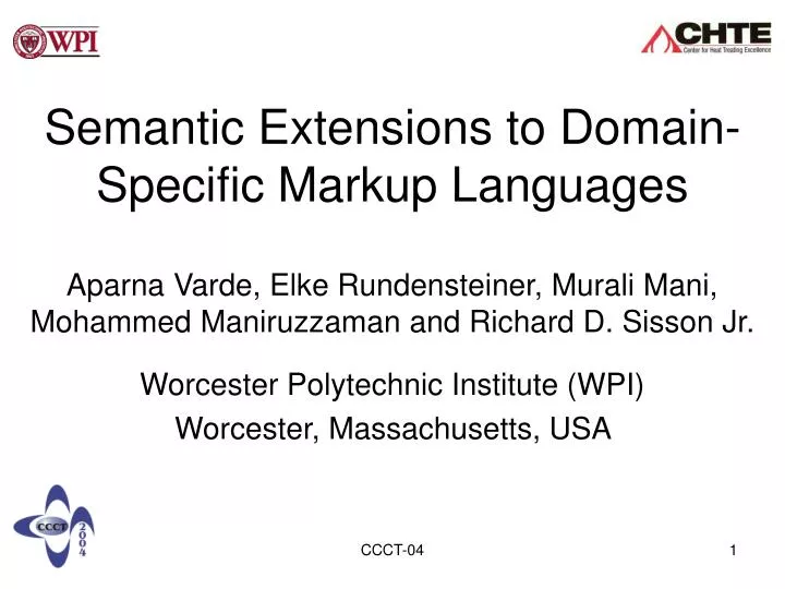 semantic extensions to domain specific markup languages