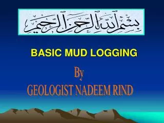 BASIC MUD LOGGING