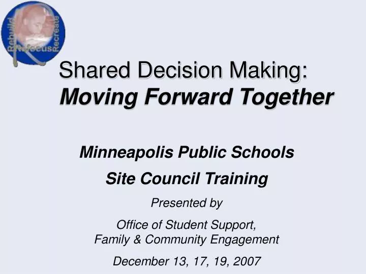 shared decision making moving forward together
