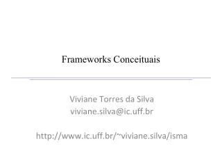frameworks conceituais