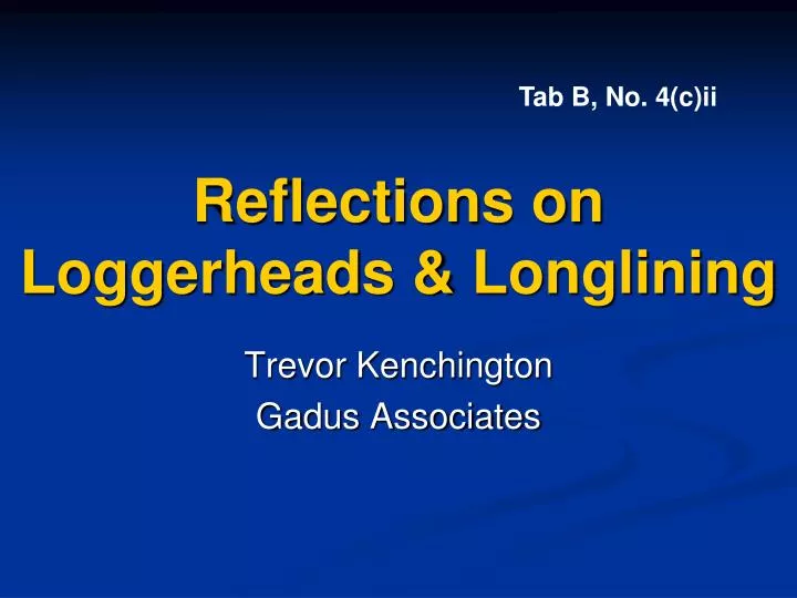 reflections on loggerheads longlining