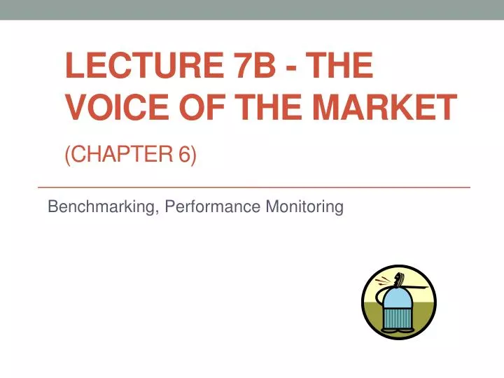 lecture 7b the voice of the market chapter 6