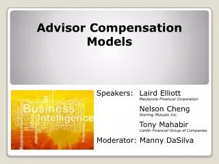 Advisor Compensation Models