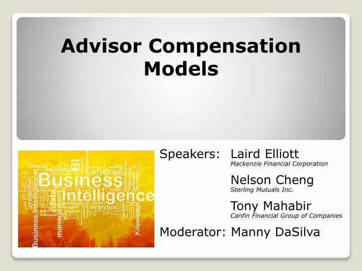 advisor compensation models