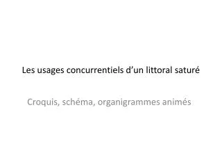 les usages concurrentiels d un littoral satur