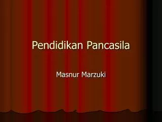 pendidikan pancasila