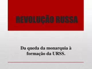 revolu o russa