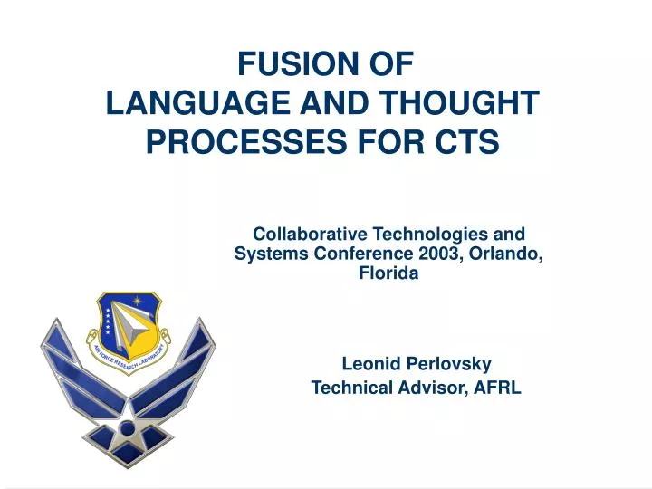fusion of language and thought processes for cts