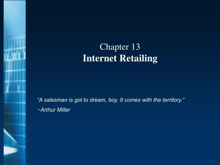 chapter 13 internet retailing