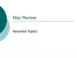 Mac Review