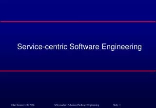 Service-centric Software Engineering