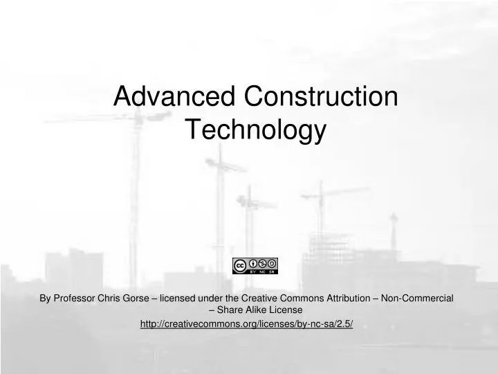 advanced construction technology