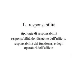 la responsabilit