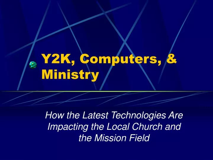 y2k computers ministry