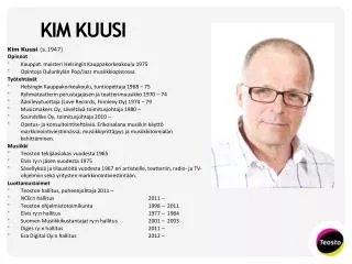 kim kuusi