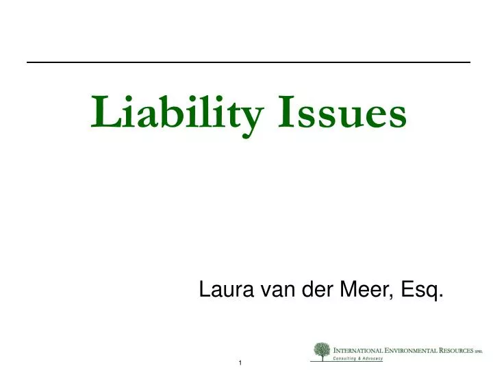 liability issues