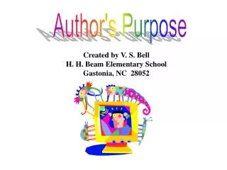 Author's Purpose